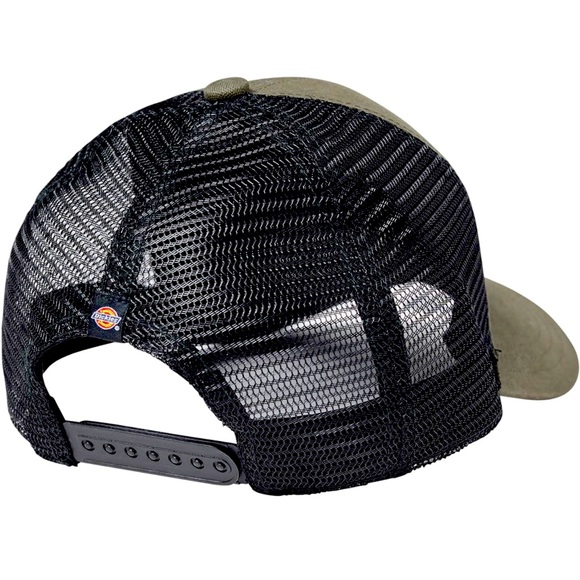 NEW DICKIES Hat Workwear Patch Canvas Trucker Cap Moss Green One Size Men’s - Picture 2 of 15